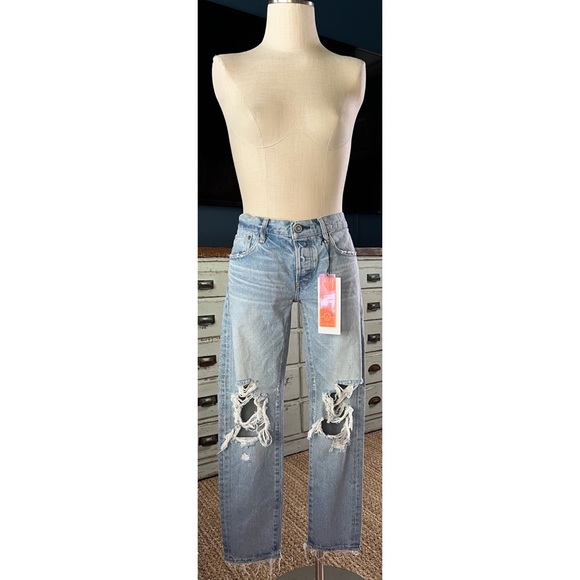 Moussy May Tapered Jeans Size 28 - Picture 3 of 12